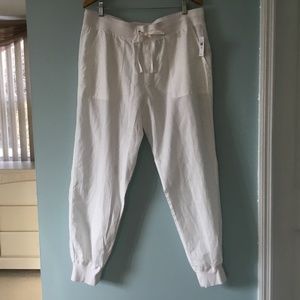Gap womens cotton jogger pants white, 4 pockets, size XL Tall, NWT